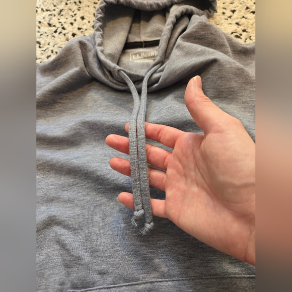 L.L.Bean hooded pullover sweater. Kangaroo pocket, long sleeve. Size LG. - Picture 3 of 7